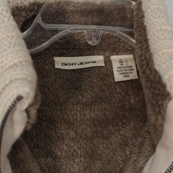 DKNY Beige Cable Knit Sweater - Picture 4 of 13